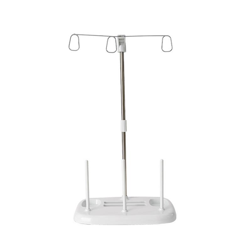 Sturdy Metal Cone Thread Stand with Spool Holder Optimized for Sewing and Overlock Machine Efficiency белый