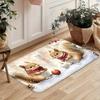 1Pcs Anti Fatigue Door Rugs, Christmas Squirrel Print Waterproof Non-Slip Thick Cushioned Door Mat Heavy Duty Comfort Standing Mat for Door