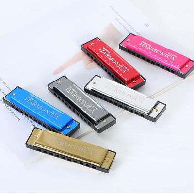 1Pc Professional 10 Hole 20 Tone Harmonica Color C Tone Harmonicas With Case Christmas Gift For Beginners Harmonica