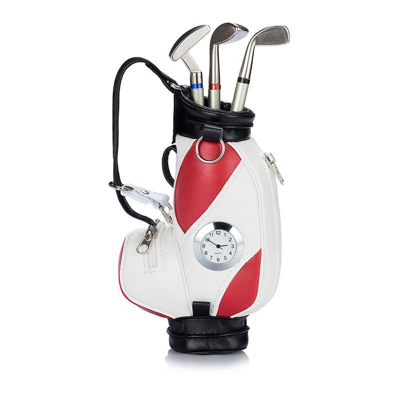 Golf Ball Shape Pen Holder With Zinc Alloy Material For Office Desk Decor And Gift