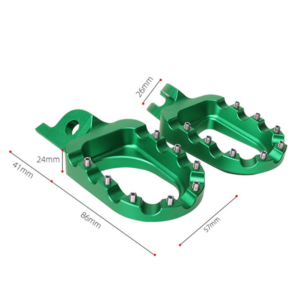 Green Footpegs Foot Pedals Rests For Kawasaki KX250F/450F 09-18 KX65 00-19