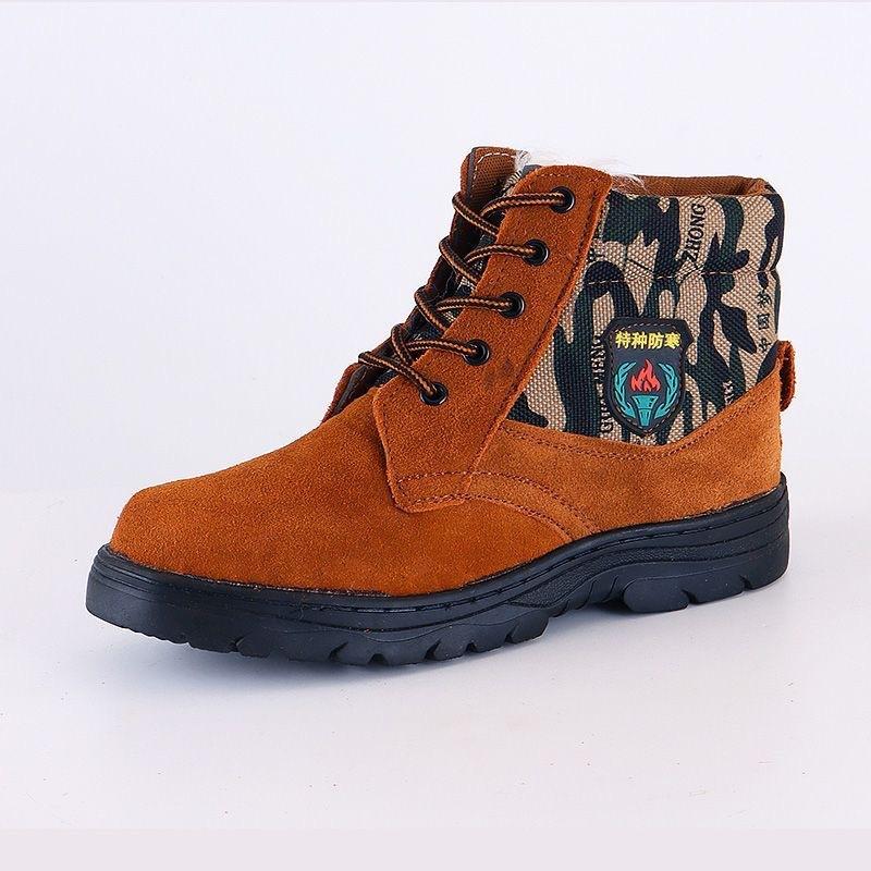 Winter fur integrated Martin pure wool short boots sub-zero snow boots men s non-slip Northeast extra thick cotton shoes 39 3359₽