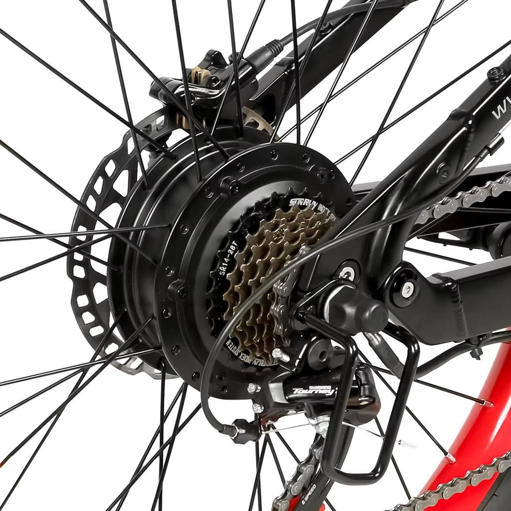 E-Bike LO26 PLUS E-Bike 1000W Motor 48V15AH Akku Hydraulische Bremsen Faltbares Elektrofahrrad 26-Zoll Fat Tire All Terrain Elektrofahrrad