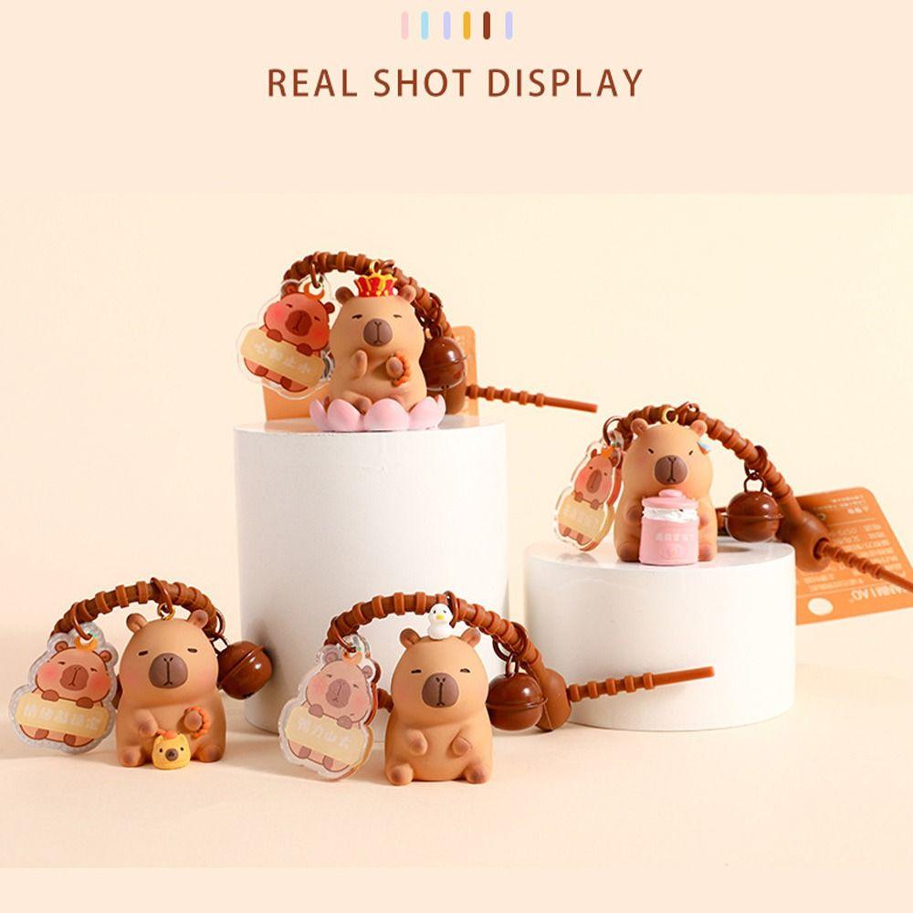 Cute Car Key Chains Kawaii Animal Keyring 2024 Capybara Keychains
