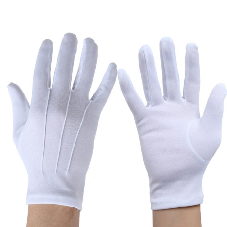 

2pcs Refined Accessory Gloves Deluxe Jewelry Presentation Gloves Washable for Various Ceremonial Uses L