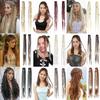 2Pcs Handmade Bohemia Clip In Hair Extensions 16/20 Inches Braided Ponytails  for Women