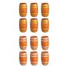 Natural Wood Beer Barrels Dollhouses Accessories Perfect for DIY Crafts and Miniature Garden Decors In Realistic Design