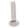 100 Paia Rivetti a Vite a Testa Piatta 4x18x8.5mm M3 Rivetti a Vite in Acciaio Inossidabile per Legare la Pelle