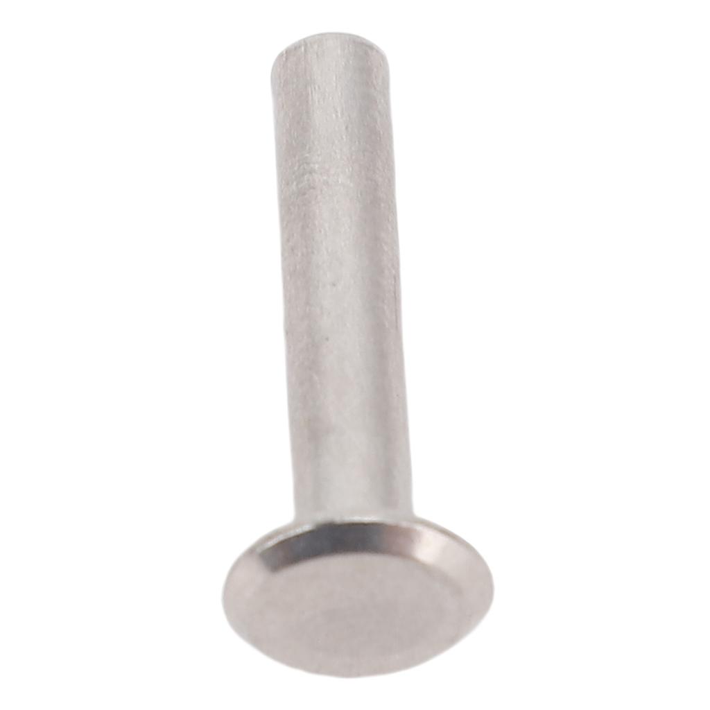 100 Paia Rivetti a Vite a Testa Piatta 4x18x8.5mm M3 Rivetti a Vite in Acciaio Inossidabile per Legare la Pelle