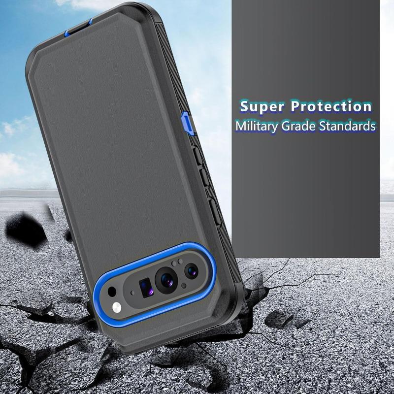 Prémiový odolný kryt na telefon vojenské kvality pro Google Pixel 10 9 8 Pro XL s klipem Pevný nárazuvzdorný pancéřový chránič Cell Cover