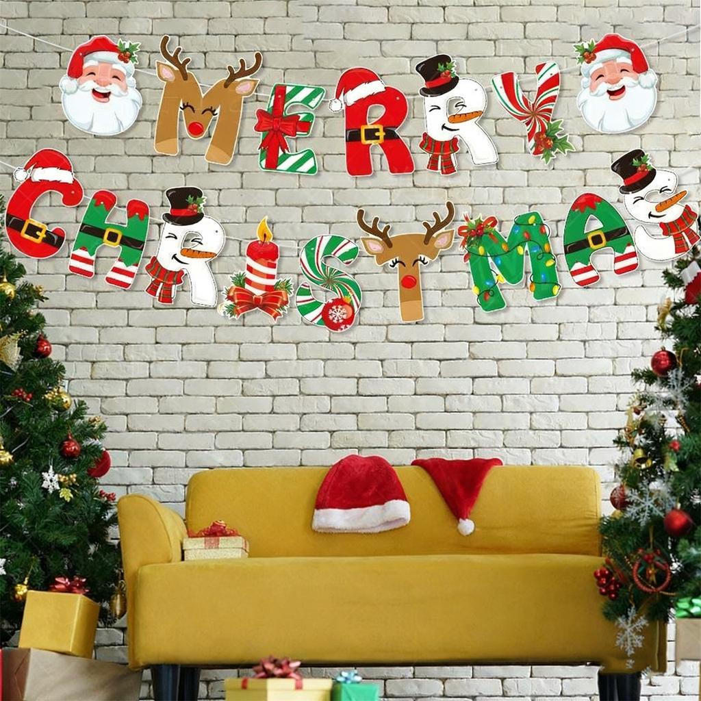 Christmas Decorations, Banners, Christmas Kids' Party Cake Toppers, And Add-ons.