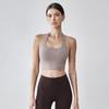 Chic Women's Halter Push-up Sport Bra Top - Waist-Cinching Yoga & Pilates Outerwear