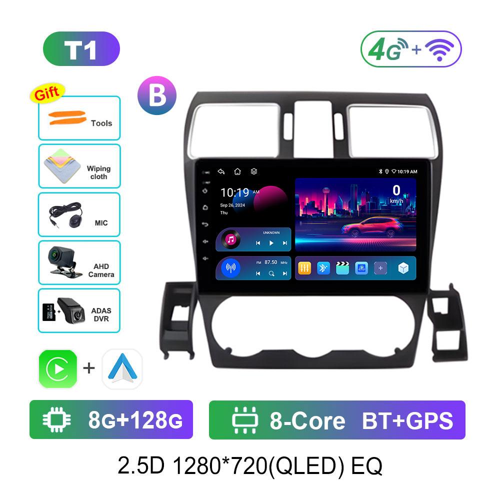 Android OS Navi GPS Car Radio Multimedia Player for Subaru Forester 4 SJ XV WRX 2012 - 2015 2018 DSP Stereo 4G QLED Screen WiFi