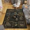 Dinosaur Fossil Exhibition Pattern Rug Floor Mat for Living Room or Bedroom Soft and Comfortable Carpet a Gift for Birthday and Holiday.