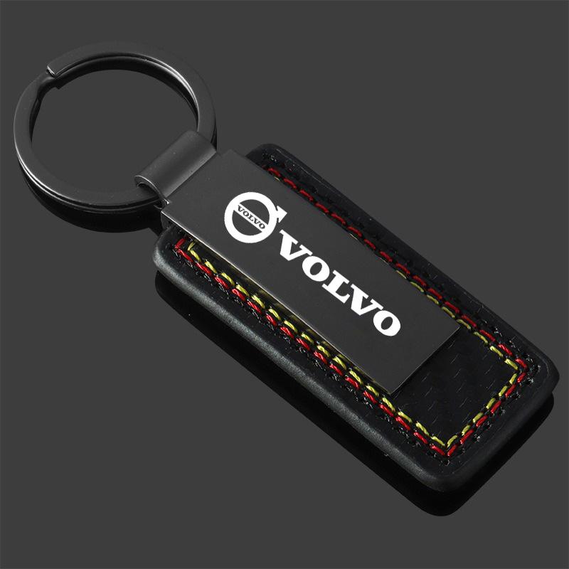 Metall Lasergravur Auto Schlüsselanhänger Schlüsselanhänger Für Volvo EX90 V60 V40 XC90 S60 XC60 V50 V70 S90 XC40 S80 T6 V90 EX30 C70 Zubehör