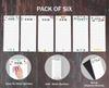 Inkdotpot Pack of 6 Funny Magnetic Dry Erase List For Fridge, Wipe Clean W  NoStain, Quick Notes Shopping & Grocery List Whiteboard for Fridge
