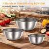 Stackable Stainless Steel Serving Bowls With Transparent Lid For Salads And Meal Preparation Food Storage Container