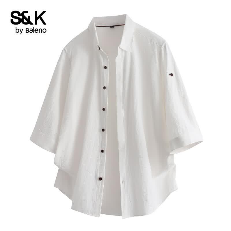 Baleno Men s Loose Fit Summer Cotton Shirt XL