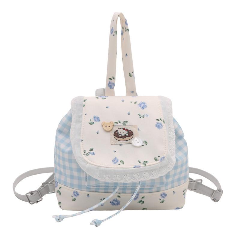 Hello Kitty Mini Girls Backpack With Sewn Details And Soft Structure For School