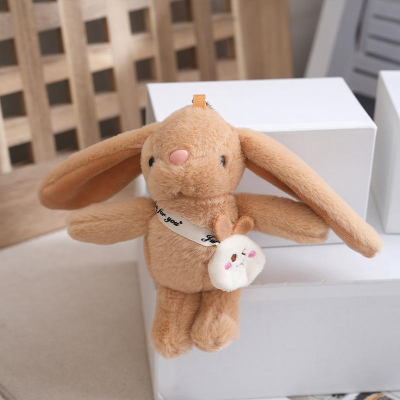 Cuddly Soft And Rabbit Plush Keychain Doll Charming For Romantic Gifts Collectibles And