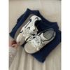 Pink double mesh shoes female ugly cute spring and summer new niche low-top versatile sports little white shoes