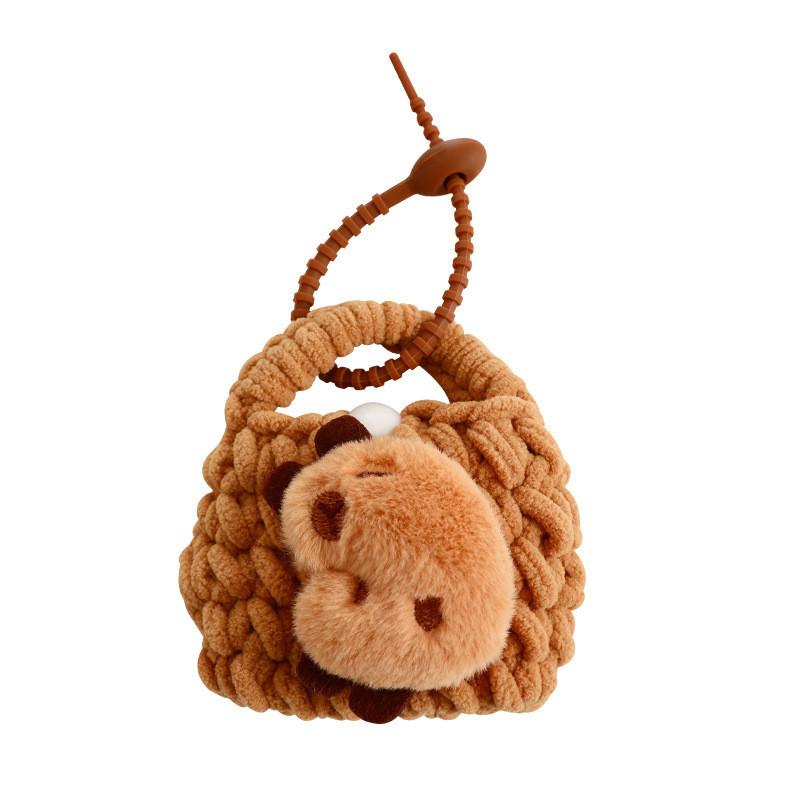 Cartoon Creative Plush Capybara Keychain Versatile Gift For Occasions All
