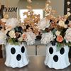 Candy Collection Bucket Ghost Decor, Halloween Planter Vase Cute Kindergarten Party Supplies Bucket, Bowl for Indoor Outdoor Home Display Decoration