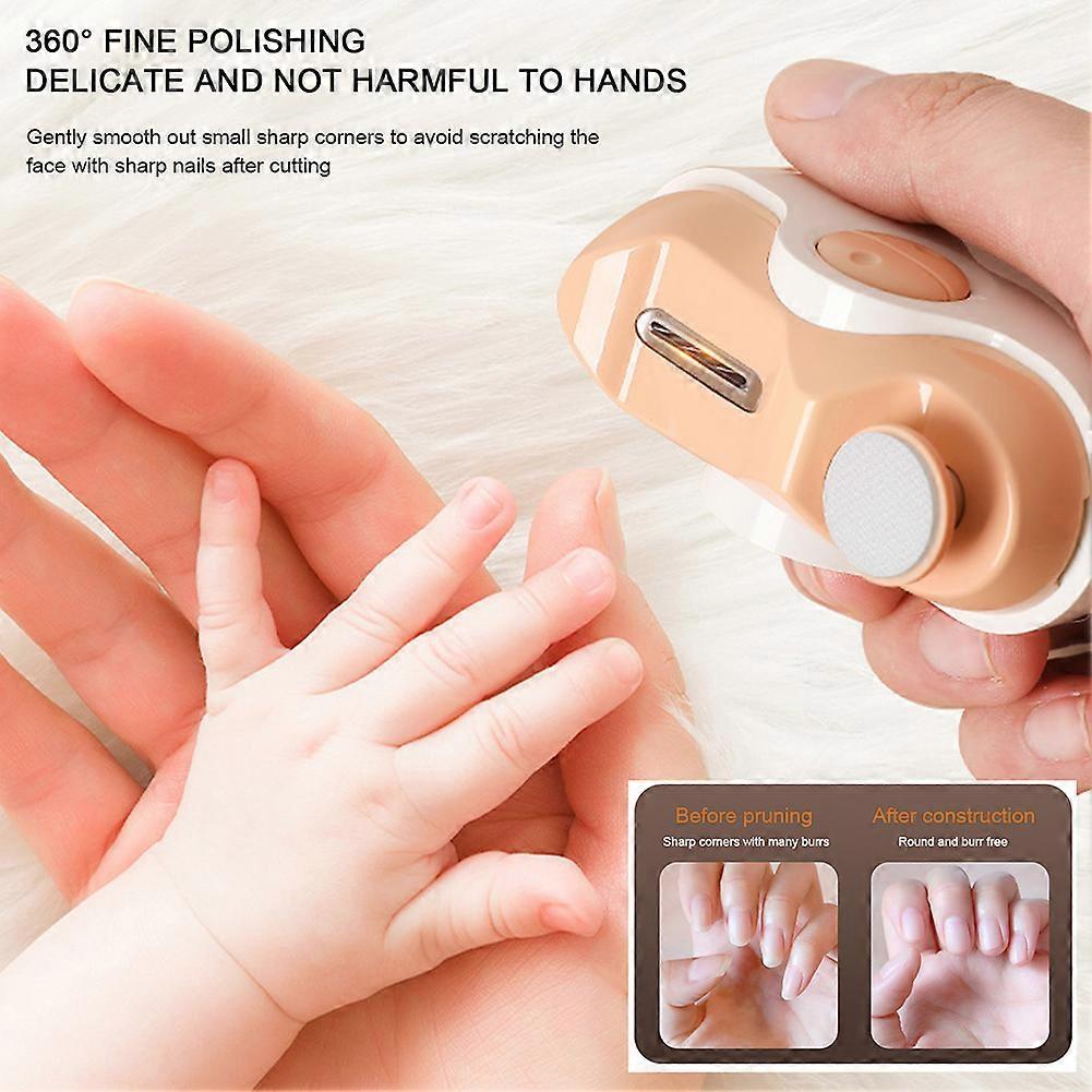 2 In 1 Rechargeable Electric Grinding Polishing Tool USB Rechargeable Safety Fingernail Trimmer for Daily Use