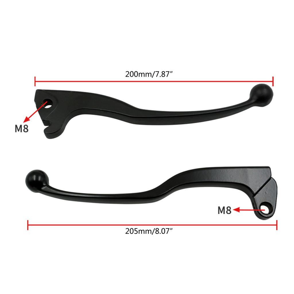 Suitable For YBR 125 2005-2015 YBR125 125CC Motorcycle-CNC Aluminum Adjustable Brake Clutch Levers Handle Accessories 2x