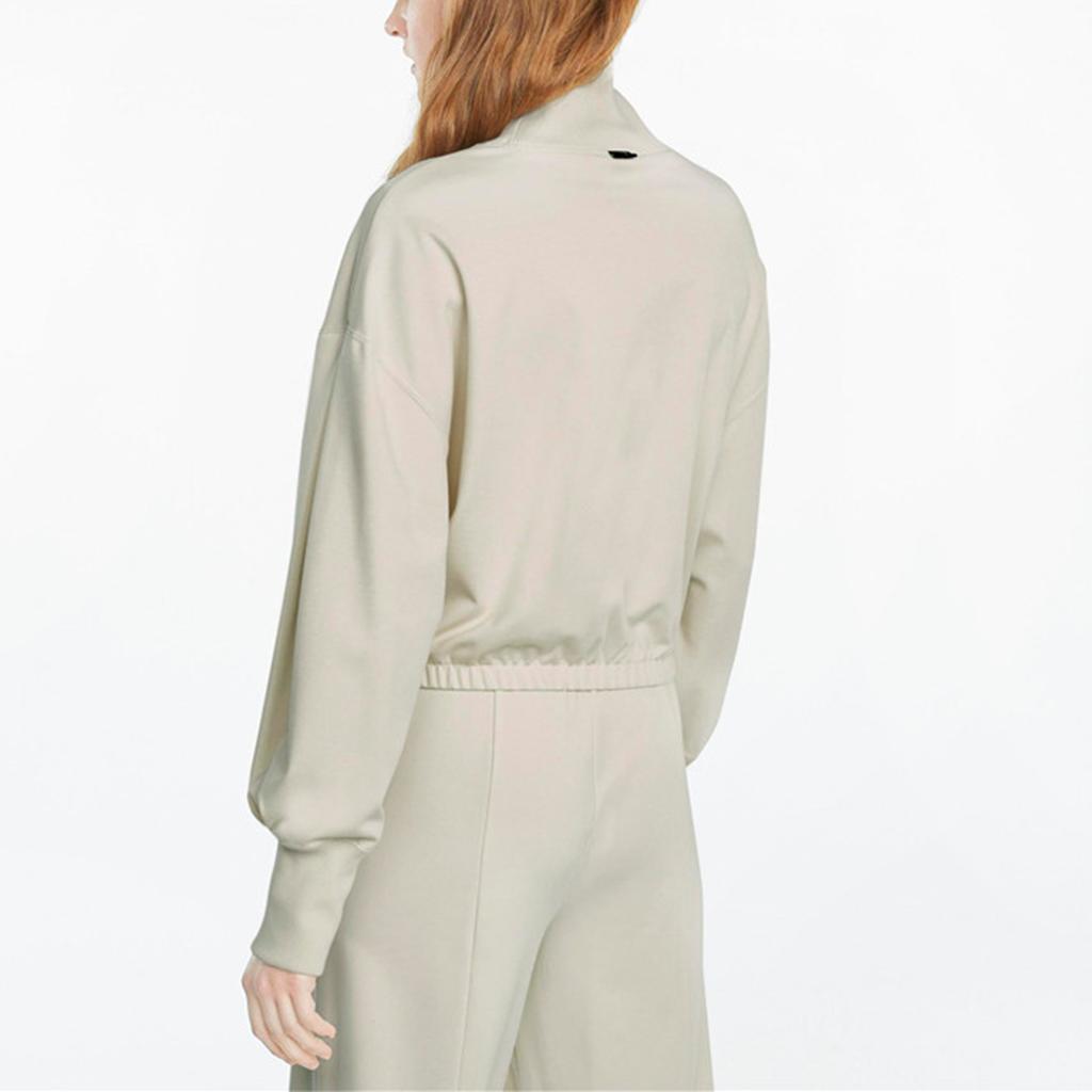 Puma Infuse Solid Color High Neck Pullover Sweatshirt Women sweatshirt Ivory 531926-73