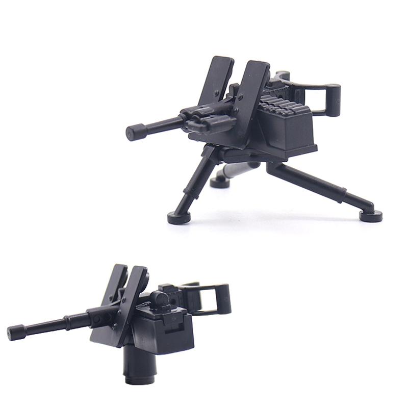 Military Weapon Gatling Gun Germany War 2 Solider Toys For Kids Building Blocks K7059 Pieces DIY Mini Models Militaries Gifts