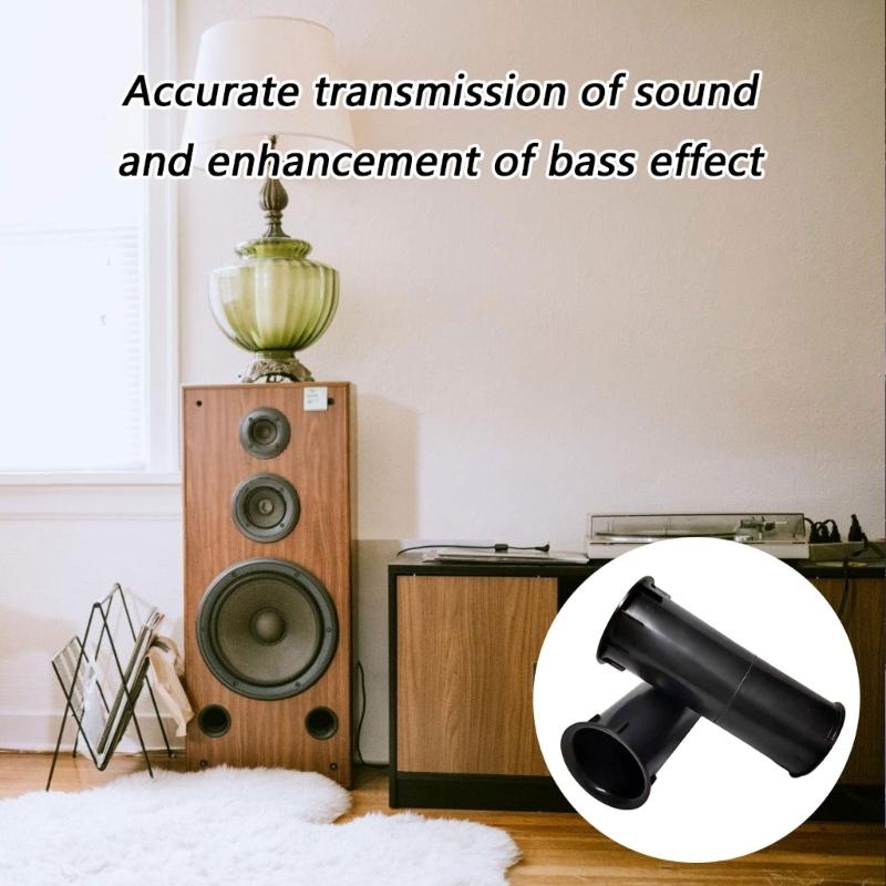 Durability ABS Extended Bass Port Tube for Subwoofer Bass Boost Portable User Friendly Construction Universal Fit