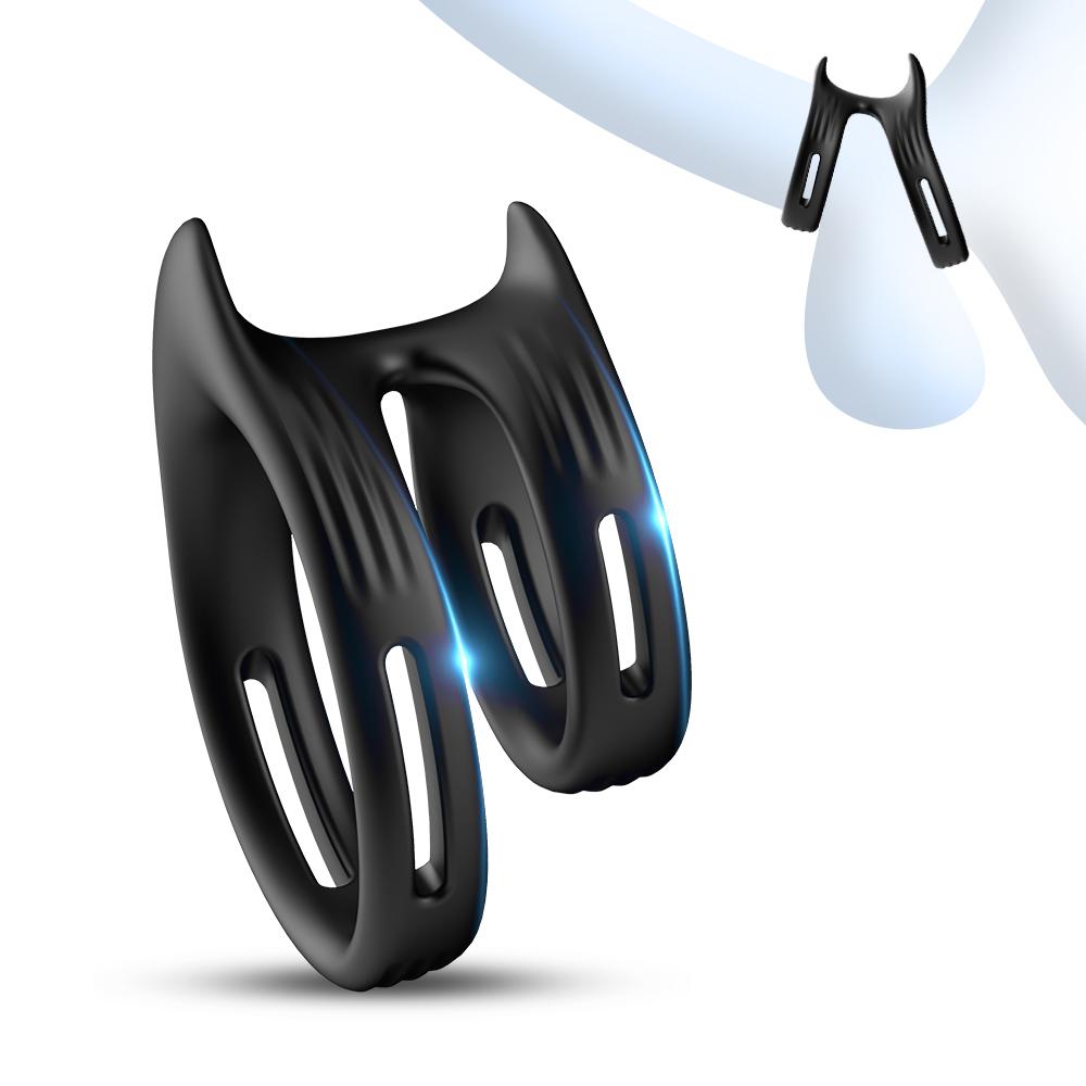 Men Cock Ring Ejaculation Delay Clitoris Stimulator Soft Silicone Erection Penis Ring Sex Toy for Couples Game