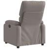 Electric Recliner Chair Taupe Fabric