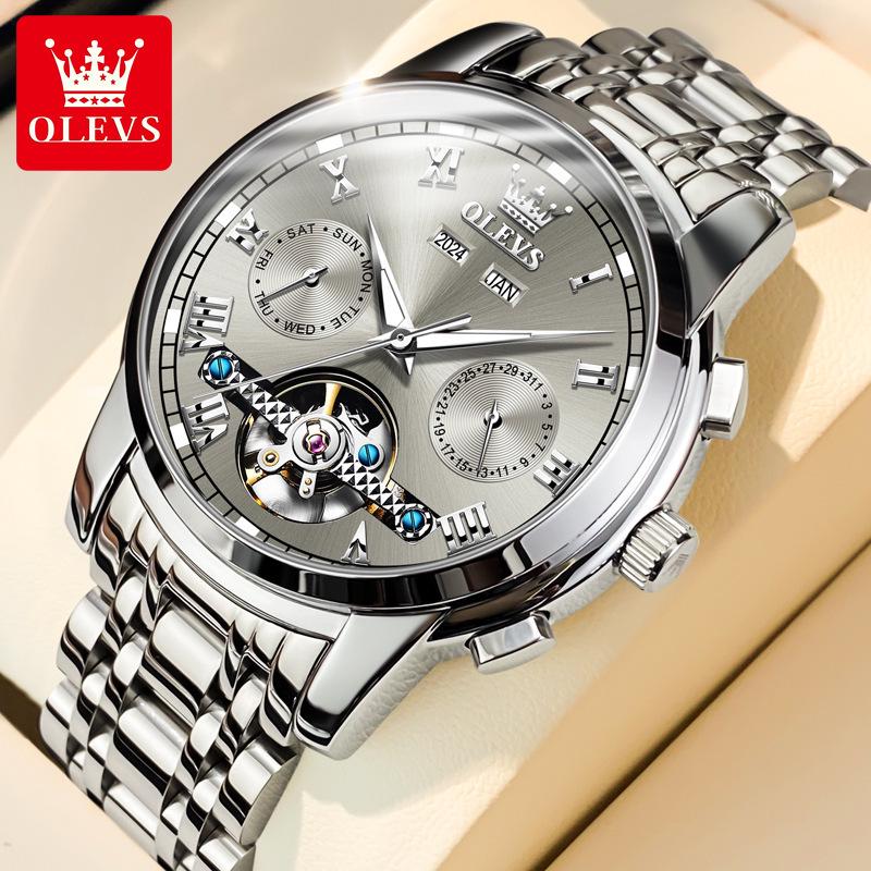 Oris Herren Multifunktions Automatische Mechanische Wasserdichte Skelettuhr