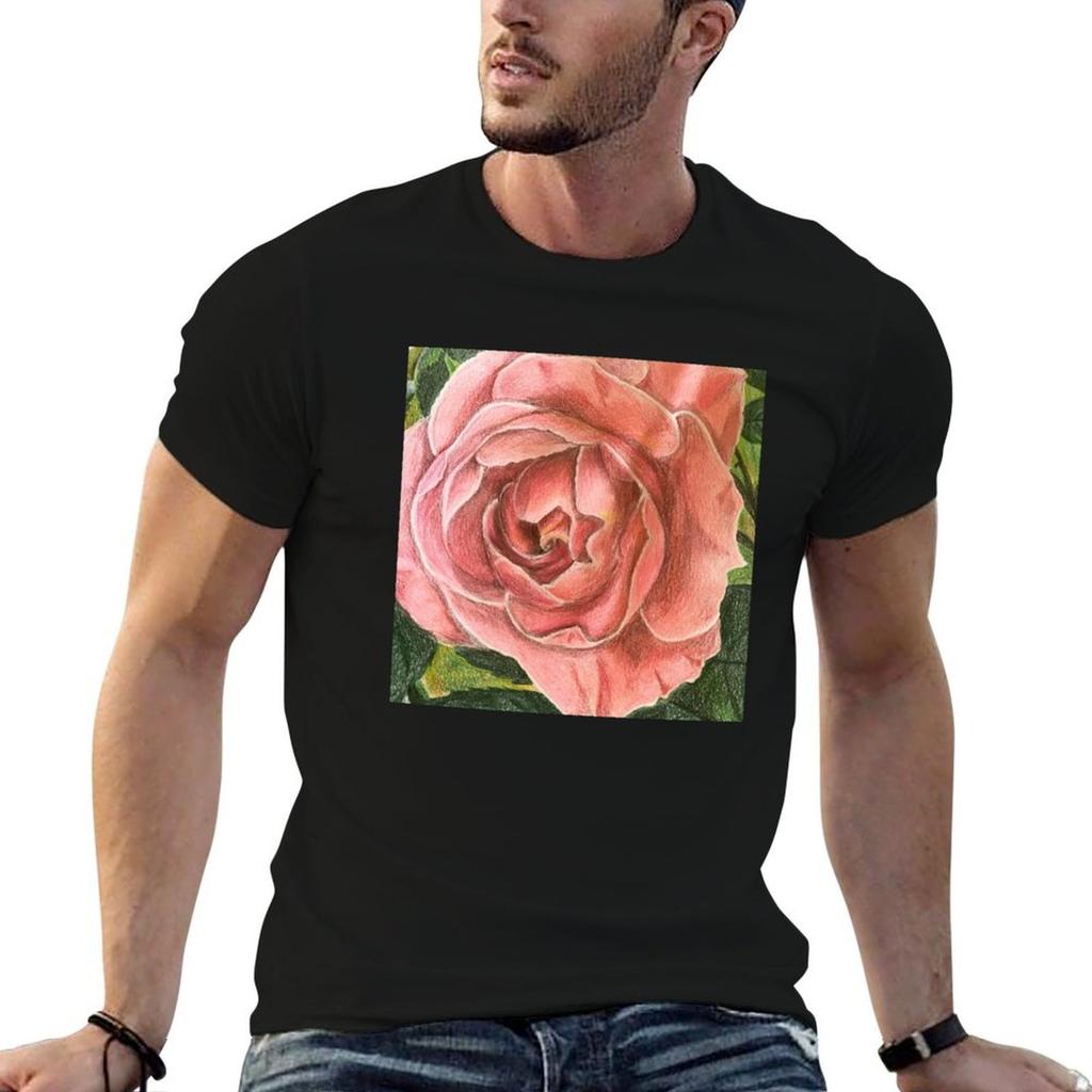 Country Garden Rose Hand Drawn TShirt Unisex T Shirts Cotton T Shirt Unisex Luxury Unisex T Shirts Graphic TShirt