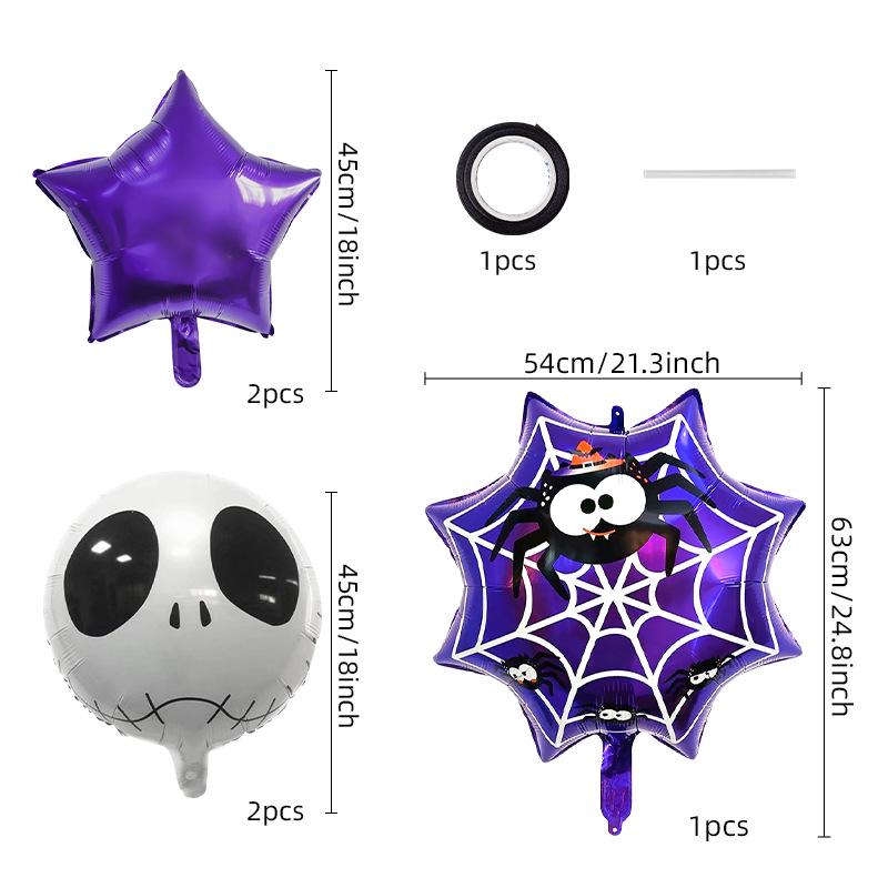 Halloween Party Balloon Set: Ghosts, Pumpkins, Skulls - Perfect for Outdoor Decorations