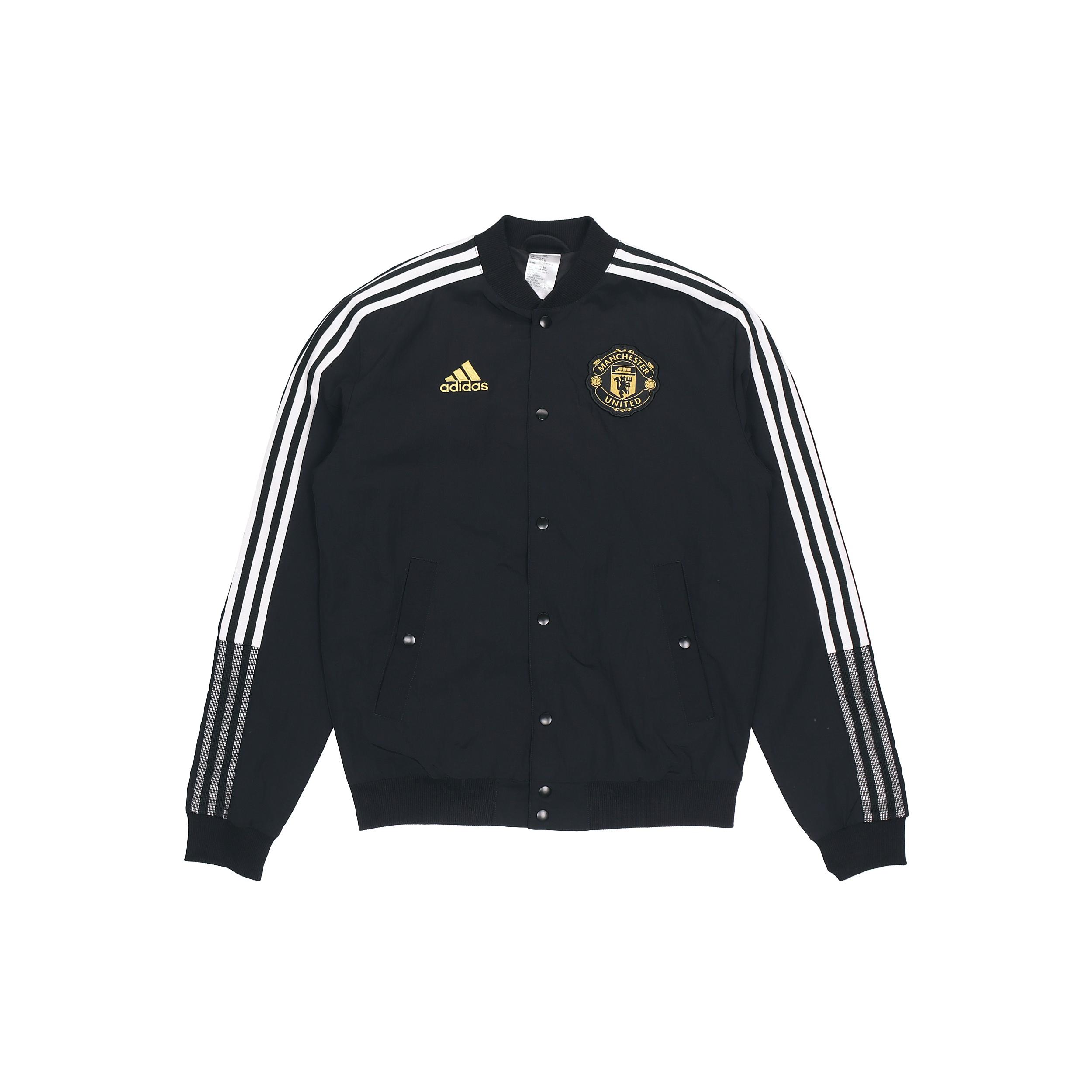 Мужские куртки Adidas MUFC Черная с воротником-стойкой Умеренная Пилот GU6960 L