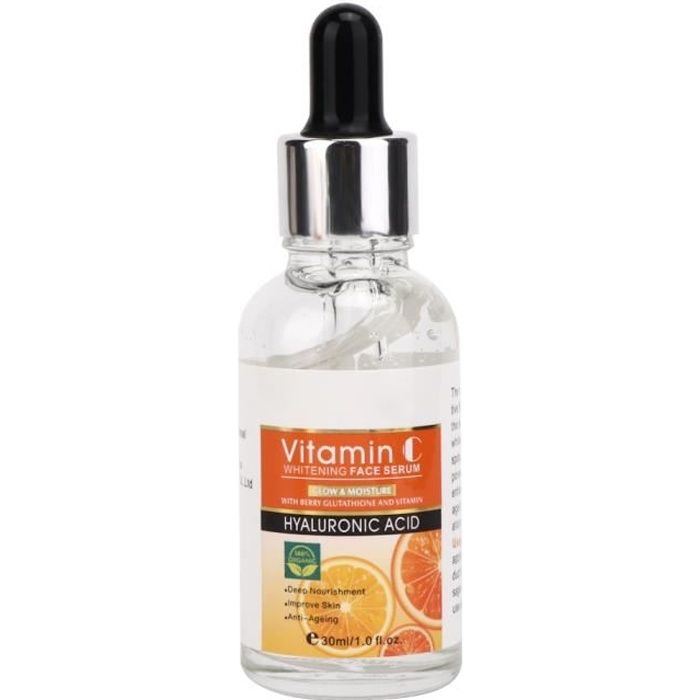 Sérum à la vitamine C - Disaar - 30ml - Rétrécissement des pores - Éclaircissant - Hydratant