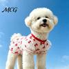 Bow Pattern Pet Dress Sheer Mesh Dog Dress, Ruffled Cute Bowknot Loose Puff Sleeve Sleeve, Breathable Summer Outfit for Small Dogs
