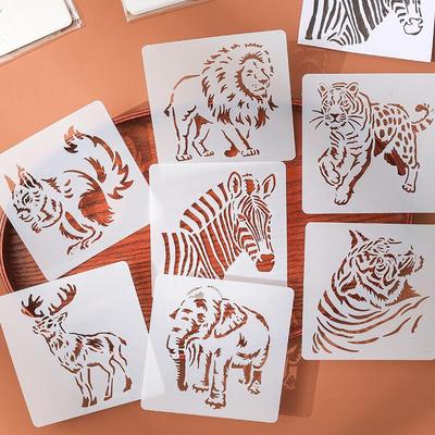 Yuezhen Zoo Hand-Drawn Graffiti & Oil Pastel Template Set