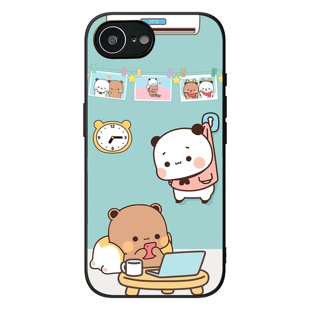 

Panda Bear B-Bubus D-Dudus Phone Case for Apple iPhone 16 17 Air 14 15 Pro Max Plus 16+ 16E 14+ ProMax Protective Cover iPhone 16 Plus