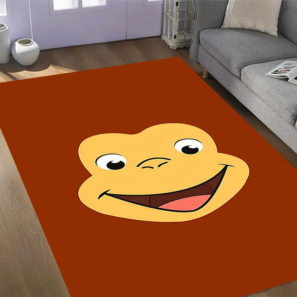 Blu And Eyi Adventure Themed Anti-Slip Rugs - Polyester Home Decor, Suitable for Bedrooms, Living Rooms, Doorways, Studios, and Decorations