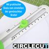 CIRCLECUT Kreisschneider Papier Zirkelschneider Rundschneider mit Ersatzklingen