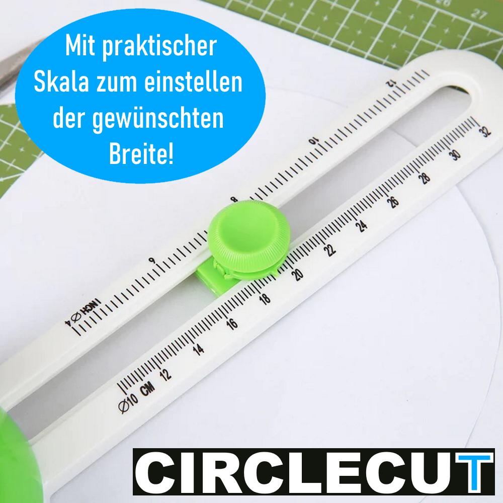 CIRCLECUT Kreisschneider Papier Zirkelschneider Rundschneider mit Ersatzklingen
