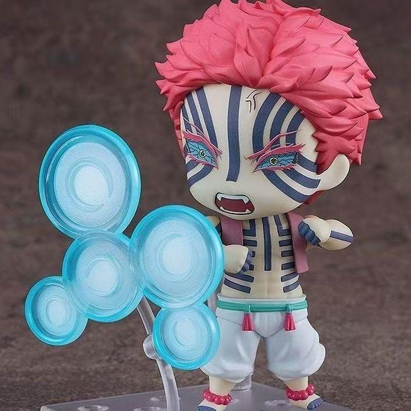 10cm Nendoroid #2112 Akaza Figure Demon Slayer Anime Action Figure Pvc Movable Collectible Model Toy With Effect Parts Toy Gifts