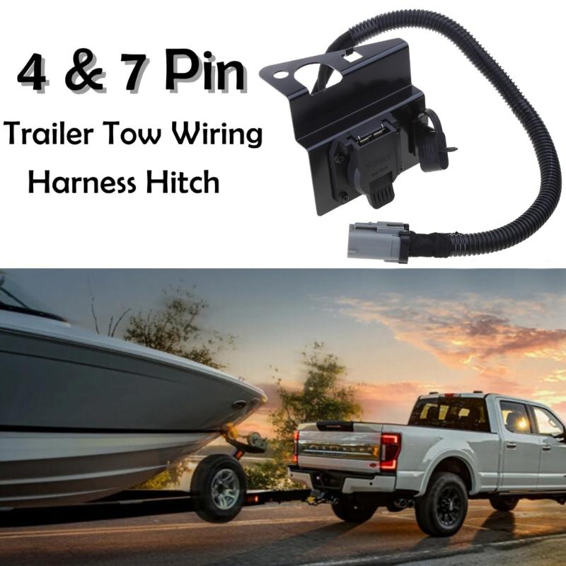 4- und 7-poliger Stecker für F350 Super Duty 2002-2004 Anhänger-Zugkabelbaumstecker Ersetzt 2C3Z-13A576-DA 2C3Z13A576DA