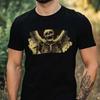 Mens Skeleton Hell Creature Motif Cotton T-Shirt Size XS To 5XL-
