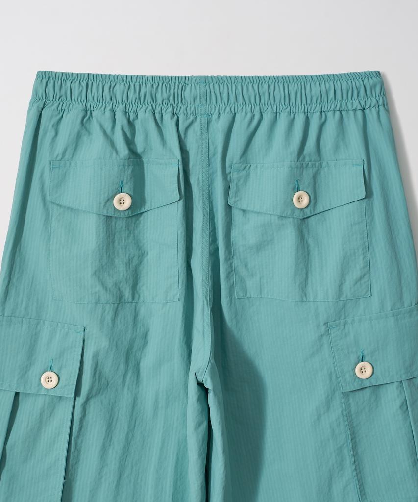 Gameoncheupaeb 8 Buttons Parachute Nylon Pants (Mint)