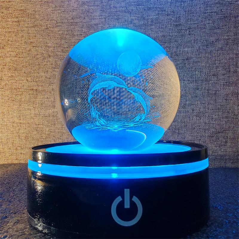 Solar System 3d kristallkula Kristallklot Laser snidad kristallkula med kulstativ Dekorativa planetsfärer Galaxy Födelsedagspresentprydnader